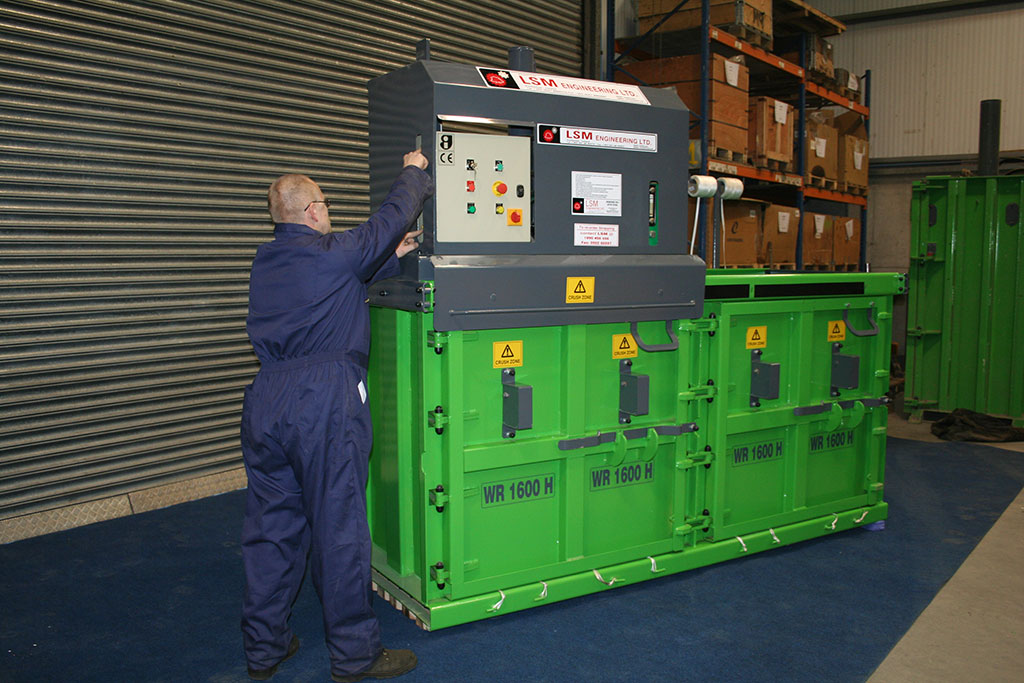 Vertikal balpress